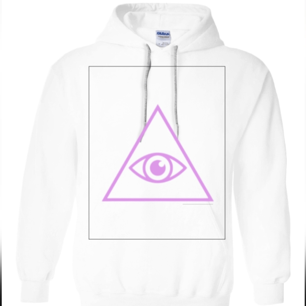 White hooded sweatshirt